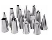 Kit 16 Bicos Inox Grande Confeitar perle pitanga babados folhas flores Profissional