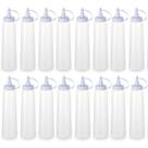 Kit 16 Bisnagas Plásticas Grandes 400ml Crepe Maionese Ketchup Mostarda Lancheria
