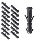 Kit 16 Bucha 8mm Plastico Sem Anel Fixação Prateleiras Moveis Armarios Suporte Para Parede Concreto
