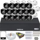Kit 16 Câmeras 1220B Full Color Intelbras Dvr Mhdx 16ch Hd 500GB colorido 24hrs Kit 16 Câmeras 1220B Full Color Intelbras Dvr Mhdx 16ch Hd 500GB colorido 24hrs