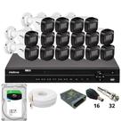 Kit 16 Câmeras Intelbras 1130b Dvr Intelbras Mhdx 1232 Hd 6tb Kit 16 Câmeras Intelbras 1130b Dvr Intelbras Mhdx 1232 Hd 6tb