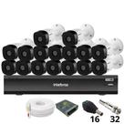 Kit 16 Câmeras Intelbras 1220b Full Hd Dvr Intelbras Imhdx 3132 Inteligência Artificial Sem Hd Kit 16 Câmeras Intelbras 1220b Full Hd Dvr Intelbras Imhdx 3132 Inteligência Artificial Sem Hd