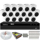 Kit 16 Câmeras Intelbras VHL 1120 D DVR MHDX 1316 Full HD