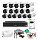 Kit 16 Câmeras Multi Hd Intelbras 1120b Dvr 16 Canais Com Hd 3TB