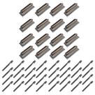 Kit 16 Canoas Tom Caixa Cromo 18.3 + 32 Parafusos 51x6mm M6