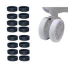 kit 16 Capas de roda protetora para mala bagagem rodas silenciosas de silicone