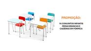 Kit 16 Conjuntos c/ Cadeiras em Fórmica
