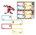Kit 16 Etiquetas Adesivas Escolar Caderno Personagens Frozen - Kit 16 Etiquetas Adesivas Escolar Caderno Personagens Frozen -
