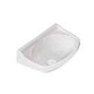 Kit 16 Lavatório Plástico com Válvula Pequeno Branco Metasul