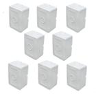 Kit 16 Mini Caixa Sobrepor Cftv 9,0cm X 6,0cm X 4,5cm Emenda