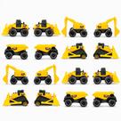 Kit 16 Mini Tratores de Brinquedo Carrinho Caçamba Escavadeira Pá Carregadeira Kit 16 Mini Tratores de Brinquedo Carrinho Caçamba Escavadeira Pá Carregadeira
