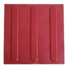 Kit 16 pçs piso tátil pvc argamassado direcional