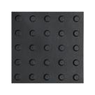 Kit 16 pisos tatil alerta preto texturizado pvc 25x25cm