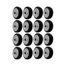 Kit 16 un roda 312 maciça borracha 3 pol 40kg p/ rodízio