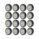 Kit 16 un roda borracha termoplástica 4 pol 90kg p/ rodízio