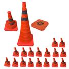 Kit 17 Cones de Trânsito Retrátil SU-CONE2-1 Refletivo Laranja AB Mídia Kit 17 Cones de Trânsito Retrátil SU-CONE2-1 Refletivo Laranja AB Mídia