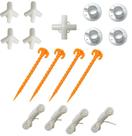 Kit 17pcs Completo p/ reparo Gazebo 3x3mt + Estacas + Cordas