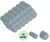 Kit 18 Bobs Para Cabelo Formador de Cachos N3 28mm Salão de Beleza Casa Raskalo