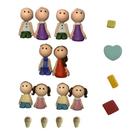 Kit 18 Família - Biscuit - Bonecos para Constelação Familiar