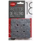 Kit 18 Feltro Adesivo Protetor De Móveis Pé De Sofá Cadeira e Mesa - CLINK