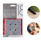 Kit 18 Feltro Protetor Autoadesivo 2,5cm para Móveis e Eletrodomésticos