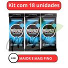 Kit 18 Preservativo Camisinha Extra Grande Ultra Sensível Prudence embalagem com 6 Kit 18 Preservativo Camisinha Extra Grande Ultra Sensível Prudence embalagem com 6