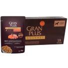 Kit 18 Sachê Granplus Gourmet Cães Adulto Salmão/Frango 100g