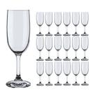 Kit 18 Taça champanhe Cristal Espumante Transparente -180ml