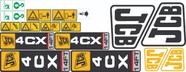 Kit 19 Adesivos Compatível JCB 4CX Retroescavadeira