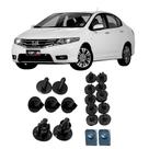 Kit 19 Pcs Presilha Parabarro Dianteiro City 2009/2012