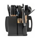 Kit 19 Peças Jogo de Utensílios de Cozinha em Silicone Antiaderente Resistente