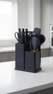 Kit 19 Utensílios de Cozinha Silicone com Suporte Preto