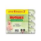 Kit 192 Lenço Umedecido Huggies Disney Baby Higiene Superior Hipoalergênico Sem Álcool