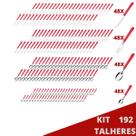Kit 192 Talher Colher de Chá Faca Garfo Colher Luna Vermelho Kit 192 Talher Colher de Chá Faca Garfo Colher Luna Vermelho
