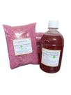 Kit 1k Sais de Banho + 500ml Banho de Espuma Morango c/ Champanhe