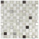 Kit 1m² Pastilha de Marmore e Inox 30cm X 30cm