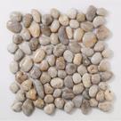 Kit 1m² Pastilha de Pedras Naturais Seixos 30cm X 30cm