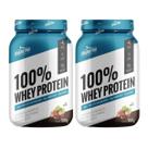 Kit 2 100% Whey Protein Avelã 26g de Proteína Pote 900g Shark Pro