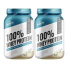 Kit 2 100% Whey Protein Baunilha 26g de Proteína Pote 900g Shark Pro