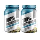 Kit 2 100% Whey Protein Pistache 26g de Proteína Pote 900g Shark Pro
