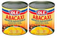 kit 2 Abacaxi em Calda Olé em Rodelas Lata 400g