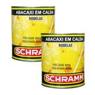 Kit 2 Abacaxi em Calda Rodelas Schramm Lata 400g