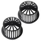 Kit 2 Abacaxi Hemisférico Ralo Anti Folhas 150mm Plástico Calha