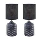Kit 2 Abajur De Mesa Luminária Cerâmica Quarto Cabeceira Decorativo Kit 2 Abajur De Mesa Luminária Cerâmica Quarto Cabeceira Decorativo