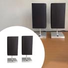 Kit 2 Abajur Luminária de mesa Quadrado Escovado Com Interruptor e com Cúpula Preto