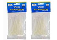 Kit 2 Abraçadeiras Em Nylon 2,5x80mm 100 Unidades Western