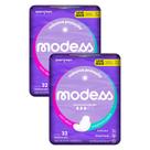 Kit 2 Absorventes Modess Malha Suave com Abas 32un cada