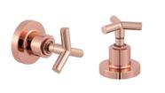 Kit 2 Acabamento De Registro Rose Gold Brilhante Padrão Deca C55