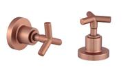 Kit 2 Acabamento De Registro Rose Gold Fosco Banheiro Padrão Deca C55