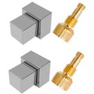 Kit 2 Acabamento para Registro 1.1/2 1.1/4 ou 50mm Quadrado Gaveta Padrão Fabrimar
